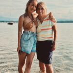 Annemarie Carpendale Instagram - Mom 🫶🏽🩷❤️🧡💘 #tagamsee #abouttoday #liebe #dankbar #ohneende #tothemoonandback #annieway #anniehow #today #campingambach 🌅⛺️✨🪐