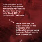 Annie Lennox Instagram – 🚨 ISRAEL IS BURNING PEOPLE ALIVE IN RAFAH – TAKE ACTION NOW 🚨 

Israeli occupation forces have conducted one of their most brutal and devastating massacres in Gaza, bombing a tent camp housing displaced people in a designated ‘safe zone’ in Rafah, killing over 45 Palestinians. The attack ripped victims to shreds, including the complete decapitation of a child, and caused widespread fires that burned people alive in their tents, according to witnesses and videos posted online.

Four days prior to this massacre, occupation forces told Palestinians to move to an area it calls “block 2371,” designated a “safe area.” This served as the target location for the massacre, after deliberately encouraging desperate Palestinians to seek refuge there.

“We were sitting in tents, and suddenly the camp was bombed. I lost five people from my family, all of whom were completely burned, among them pregnant women. Every time they told us that this area was safe until we were bombed. We left the area east of Rafah to the west of the city, thinking there was safety, but now there is no safe place in Gaza. There are massacres everywhere,” said Majed al-Attar, a displaced person from Beit Lahiya.

An American-made 2,000-pound bomb was used to commit this massacre, with the help of the United Kingdom, which was flying a British Airforce Shadow R1 Spy Plane over Gaza at the time.

There should be no questions about which counties are not only complicit in this genoc/de, but active participants in arming and aiding Israel in committing these massacres.

👉 EMAIL YOUR ELECTED OFFICIAL NOW! USE THE FREE TEMPLATE IN @humantiproject’s bio or visit HumantiProject.org 👈

———-

Correction: 
– Slide 7: ICJ not ICC