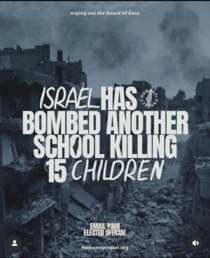 Annie Lennox Instagram - Dear Friends, 
15 school children = “collateral damage.” ????? 

 🥵🥵🥵🥵🥵
 🥵🥵🥵🥵🥵
 🥵🥵🥵🥵🥵 

13,800 children have been killed, with tens of thousands of children wounded or orphaned. 
The children of Gaza are being gradually ERASED in plain sight every single day!! 
A REALITY…for ALL Palestinians who have been going through HELL.
I am NO mouthpiece for Hamas. Neither am I anti-Semitic…the horrible slur used to quieten people who speak up for human rights in Palestine.
I ABSOLUTELY want to see the hostages returned - which is evidently not such a priority for the Netanyahu government! 
I am pro-humanity, and for  permanent ceasefire.
The entire world is led and governed by incompetent leaders, with investments in the military system that rule this planet.
They really don’t care about HUMAN rights or saving a planet in terrible crisis. 
ALL invested in a global industry of violence, death, money, power and greed… no matter WHAT! 
I cannot tell you how despairing this makes me feel..But I am deeply invested in truth - human rights and resilience.

#ceasefirenow🇵🇸 #stopthegenocide @humantiproject