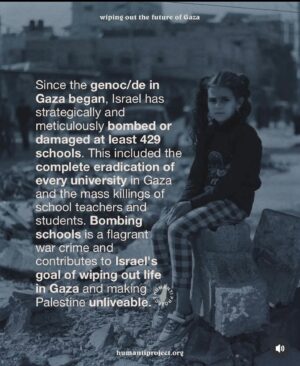 Annie Lennox Instagram - Dear Friends, 
15 school children = “collateral damage.” ????? 

 🥵🥵🥵🥵🥵
 🥵🥵🥵🥵🥵
 🥵🥵🥵🥵🥵 

13,800 children have been killed, with tens of thousands of children wounded or orphaned. 
The children of Gaza are being gradually ERASED in plain sight every single day!! 
A REALITY…for ALL Palestinians who have been going through HELL.
I am NO mouthpiece for Hamas. Neither am I anti-Semitic…the horrible slur used to quieten people who speak up for human rights in Palestine.
I ABSOLUTELY want to see the hostages returned - which is evidently not such a priority for the Netanyahu government! 
I am pro-humanity, and for  permanent ceasefire.
The entire world is led and governed by incompetent leaders, with investments in the military system that rule this planet.
They really don’t care about HUMAN rights or saving a planet in terrible crisis. 
ALL invested in a global industry of violence, death, money, power and greed… no matter WHAT! 
I cannot tell you how despairing this makes me feel..But I am deeply invested in truth - human rights and resilience.

#ceasefirenow🇵🇸 #stopthegenocide @humantiproject