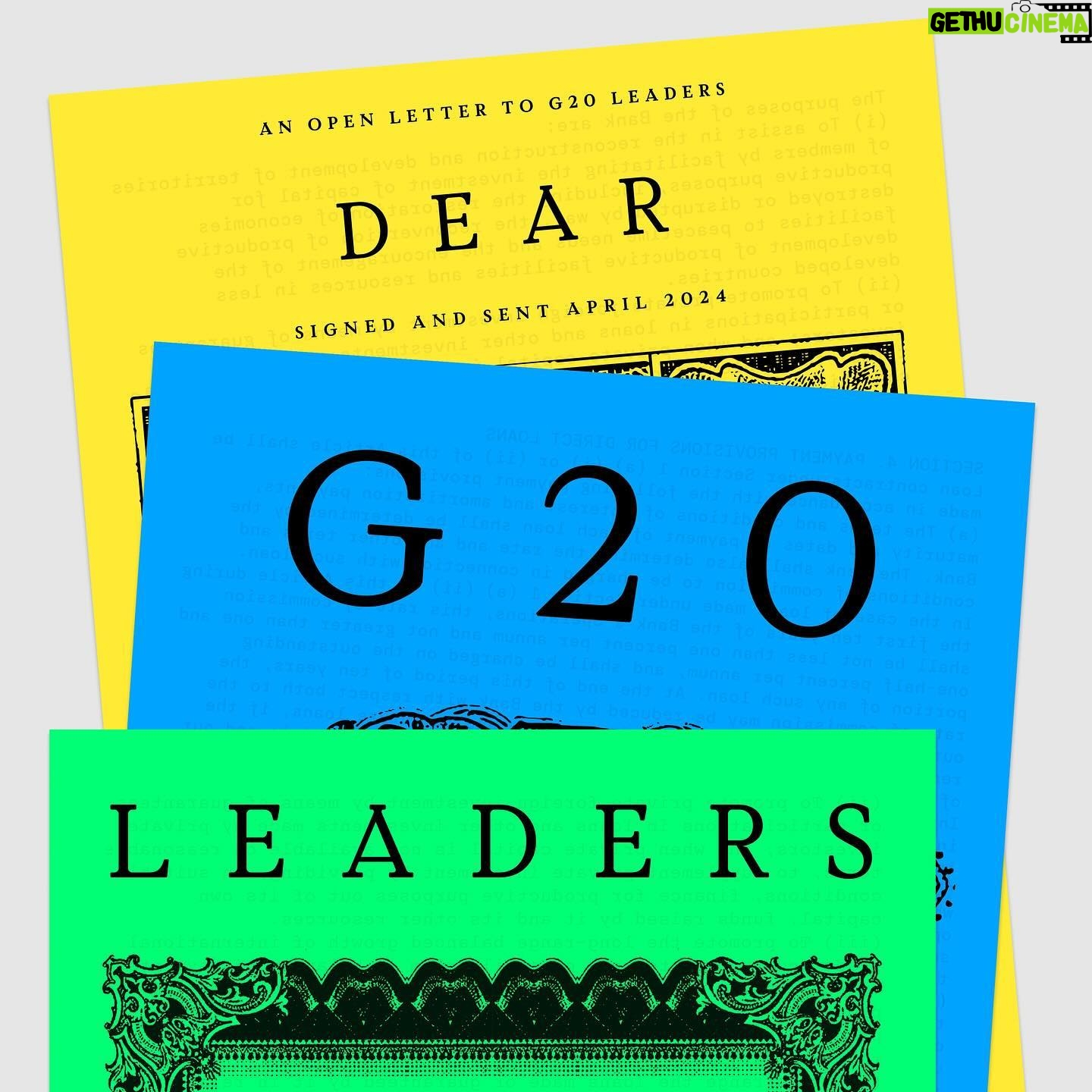 Annie Lennox Instagram - Dear Friends, I’ve added my name to an open letter, calling on #G20 leaders to upgrade our global financial system. We are at a pivotal moment. Climate change, conflict and inequality threaten our entire future. The world’s financial institutions are not doing NEARLY enough to tackle these crises. It’s time we put people and planet first. #DearG20 Leaders: - Triple the investment. - End crippling debt. - Make polluters pay. Read and share the full letter at globalgoals.org/dearG20 #DearG20 @theglobalgoals