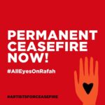Annie Lennox Instagram - The Israeli military’s attack on Rafah puts 1.3 million Palestinians taking refuge — including 600,000 children—in catastrophic danger. We need a permanent ceasefire NOW— not a pause or temporary ceasefire. There is nothing that justifies the killing of children — in Gaza, or anywhere, ever. The world’s leaders must act NOW to save lives and move us towards a future rooted in freedom, justice, dignity, and peace for all people. The genocide must stop. #AllEyesOnRafah #genocide #PermanentCeasefireNow #Artists4Ceasefire
