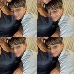 Any Borges Instagram - Uma pausa gostosa na sequência de fotos da minha make 🥰 o dia todo assim com a mamãe ❤️