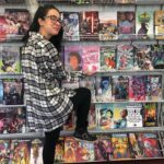 April Jeanette Mendez Instagram - Aaaand here I am fangirl-ing over my comic book debut with @aimeegarcia4realz ! I hope you all love GLOW as much as I clearly do. (Fun fact, I was asked to leave this store because apparently humping shelves is frowned upon.)