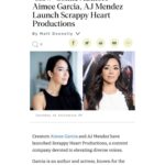 April Jeanette Mendez Instagram - So proud to share @aimeegarcia4realz and I have founded @scrappyheartproductions ! Thank you @variety and @matt_donnelly for the exclusive! #RepresentationMatters. We hear you. We see you. We will tell your story. We may use lots of curse words. www.ScrappyHeartProductions.com