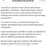 April Jeanette Mendez Instagram - I am unbelievably honored to work with Universal 1440, @ronyuan, and @aimeegarcia4realz on bringing this film to life! Thanks for the exclusive announcement @deadline! Link in bio to read more! #47roninsequel