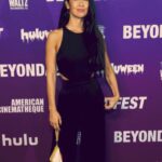 April Jeanette Mendez Instagram - Thanks to #BeyondFest for having us and playing the Mister’s movie #GirlontheThirdFloor! It was unreal. I was equal parts proud, terrified, and supremely grossed out. Also yes my handbag is a sandwich and I will not shut up about it because snacks are clearly very important to me.