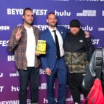 April Jeanette Mendez Instagram - Thanks to #BeyondFest for having us and playing the Mister’s movie #GirlontheThirdFloor! It was unreal. I was equal parts proud, terrified, and supremely grossed out. Also yes my handbag is a sandwich and I will not shut up about it because snacks are clearly very important to me.