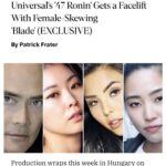 April Jeanette Mendez Instagram - We wrote a movie! And these superheroes just wrapped production! Thank you Universal1440, Tim Kwok, and @ronyuan for bringing @aimeegarcia4realz and me on board. Cannot wait to see the magic this amazing cast and crew brought to life! #bladeofthe47ronin #netflix2022