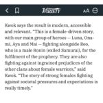 April Jeanette Mendez Instagram - We wrote a movie! And these superheroes just wrapped production! Thank you Universal1440, Tim Kwok, and @ronyuan for bringing @aimeegarcia4realz and me on board. Cannot wait to see the magic this amazing cast and crew brought to life! #bladeofthe47ronin #netflix2022