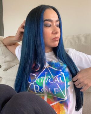 April Jeanette Mendez Instagram - just blue myself