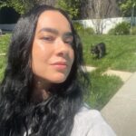 April Jeanette Mendez Instagram – my natural hair and larry wanted a moment, both are quite frizzy