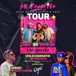 Arán de las Casas Instagram - Margarita ven a compartir con nosotros #MIFAVORITATOURPARTY con @aranone acompañado de @blackieblk y @loispurity 📆DOM 24 Marzo 📍@parquecostazul