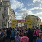Arabella Chi Instagram - Still buzzing off todays energy , the support and the atmosphere of the crowd while running the @londonlandmarkshalf is a feeling I will never forget 🏃🏼‍♀️. At times it was hard but I was just thinking of everyone that has donated and exceeded my target helping me raise £2500 to the amazing @prostatecanceruk charity ✨