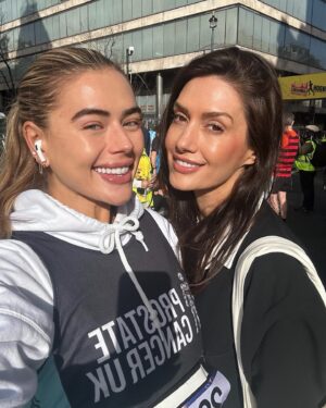 Arabella Chi Instagram - Still buzzing off todays energy , the support and the atmosphere of the crowd while running the @londonlandmarkshalf is a feeling I will never forget 🏃🏼‍♀️. At times it was hard but I was just thinking of everyone that has donated and exceeded my target helping me raise £2500 to the amazing @prostatecanceruk charity ✨