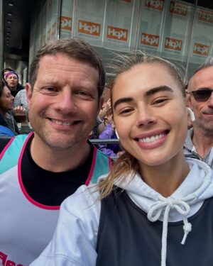 Arabella Chi Instagram - Still buzzing off todays energy , the support and the atmosphere of the crowd while running the @londonlandmarkshalf is a feeling I will never forget 🏃🏼‍♀️. At times it was hard but I was just thinking of everyone that has donated and exceeded my target helping me raise £2500 to the amazing @prostatecanceruk charity ✨