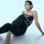 Arden Cho Instagram - Hope everyone had a lovely Christmas. I’m so full I can’t move. Let me just lay around for the next few days in style...       Photo: @lianehurvitz_photographer    Styling: @meggysmithstylist   Glam: @shellarubymartin   Retouch: @hanako.retoucher