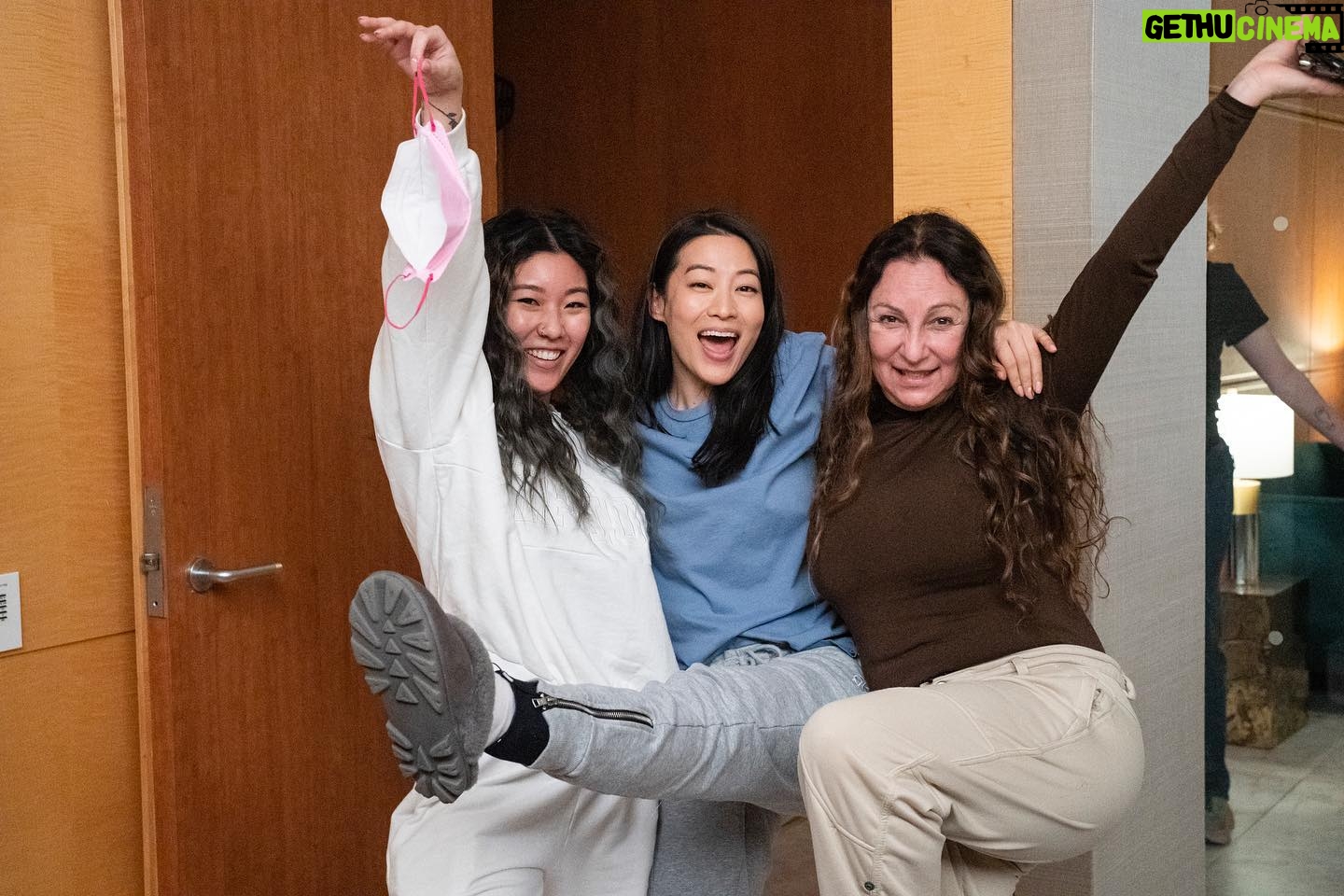 Arden Cho Instagram - From my girls @kimiduncan @blacknblondie who glammed Ingrid every day, to the friends & fam who made set fun. Love y’all! We are the #2 most watched tv show on @netflix in the WORLD! Thank you 💋 let’s keep streaming #PartnerTrack