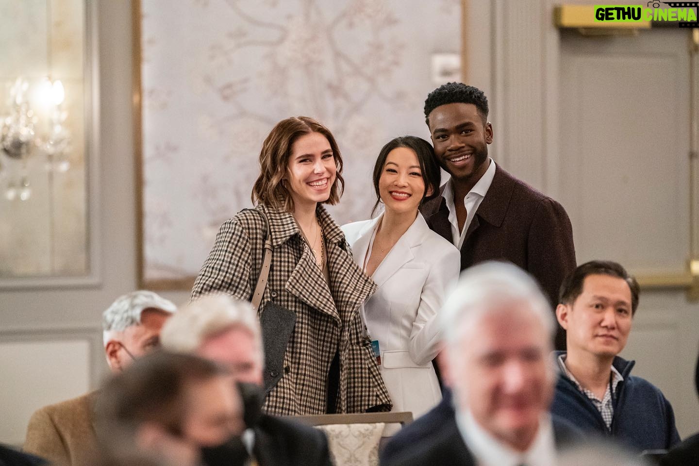 Arden Cho Instagram - From my girls @kimiduncan @blacknblondie who glammed Ingrid every day, to the friends & fam who made set fun. Love y’all! We are the #2 most watched tv show on @netflix in the WORLD! Thank you 💋 let’s keep streaming #PartnerTrack