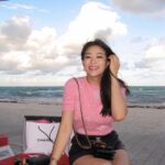 Arden Cho Instagram – My Chanel dreams came true, front row for the cruise show on the beach. Thank you for a beautiful weekend in Miami ❤️ #ChanelCruise #ChanelinMiami 📸 @makeupsang