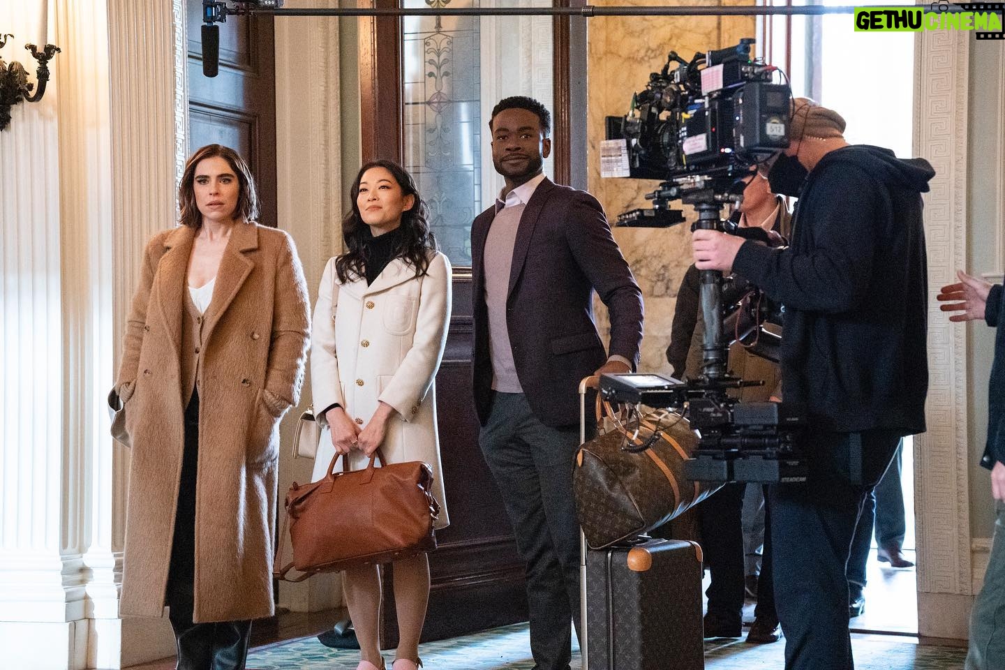 Arden Cho Instagram - From my girls @kimiduncan @blacknblondie who glammed Ingrid every day, to the friends & fam who made set fun. Love y’all! We are the #2 most watched tv show on @netflix in the WORLD! Thank you 💋 let’s keep streaming #PartnerTrack