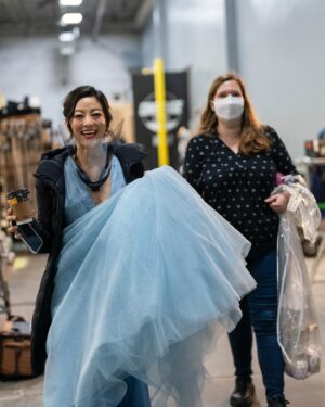 Arden Cho Instagram - Continuity checks, late nights filming #PartnerTrack, the infamous dress montage we barely got @julieannerobinsondirector I was READY 😘… thanks for sending me these @babycaro_lion not sure why I’m always doing 🤷🏻‍♀️ it’s all a blur… if you want us to do it again. Go tell the mothership @netflix to #RenewPartnerTrack