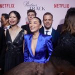 Arden Cho Instagram – Just some of the incredible people behind the making of #PartnerTrack! Wish everyone could be here but these first pics capture the fun & chaos of the night! Couldn’t tag everyone, love you all! See you in 2 days @netflix 📸 @mellylee_