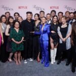 Arden Cho Instagram – Just some of the incredible people behind the making of #PartnerTrack! Wish everyone could be here but these first pics capture the fun & chaos of the night! Couldn’t tag everyone, love you all! See you in 2 days @netflix 📸 @mellylee_