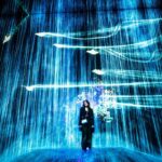Arden Cho Instagram – I got to be a part of ART! How magical is this??? Special thank you to @ghani.teamlab for this amazing private tour! 🕊️Definitely one of the highlights of our Japan trip!