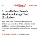 Ariana DeBose Instagram - This one’s for my Cov family💙 I proudly sit on the International Board of @covenant_house, championing and advocating for homeless and sexually trafficked youth and I couldn’t be more proud to be on this ride with @stefflaing, @fullyrosebyrne, @ddlovato and this all around incredible team🙏🏾 to tell Amanda Ogle’s story that shines light on the unhoused population in this country.