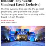 Ariana DeBose Instagram - I’m so excited that more people will have the opportunity to experience this year’s @thetonyawards at @lincolncenter. What a cool idea! @americanexpress #TonyAwards #TonysSimulcast