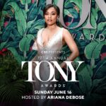 Ariana DeBose Instagram - BREAKING: Academy Award winner and Tony Award nominee Ariana DeBose returns to host the 77th Annual #TonyAwards for the third time LIVE Sunday, June 16 on CBS and @paramountplus with SHOWTIME!
