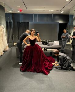 Ariana Greenblatt Instagram - being able to attend the @sagawards nominated alongside my incredible cast will forever blow my mind. thank you so much @verawanggang and the entire team for working so hard in creating my dream dress. It was an honor. @jentioseco @amandaleehair @nailsbyzola @mollyddickson my girls thank you for making me feel so special :) & @jonnymarlow for capturing it all. 🥀