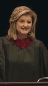 Arianna Huffington Instagram - Did you know I tried to change my accent? Here’s how that worked out. Whatever you sound like, it’s important to find your authentic voice and be true to yourself.