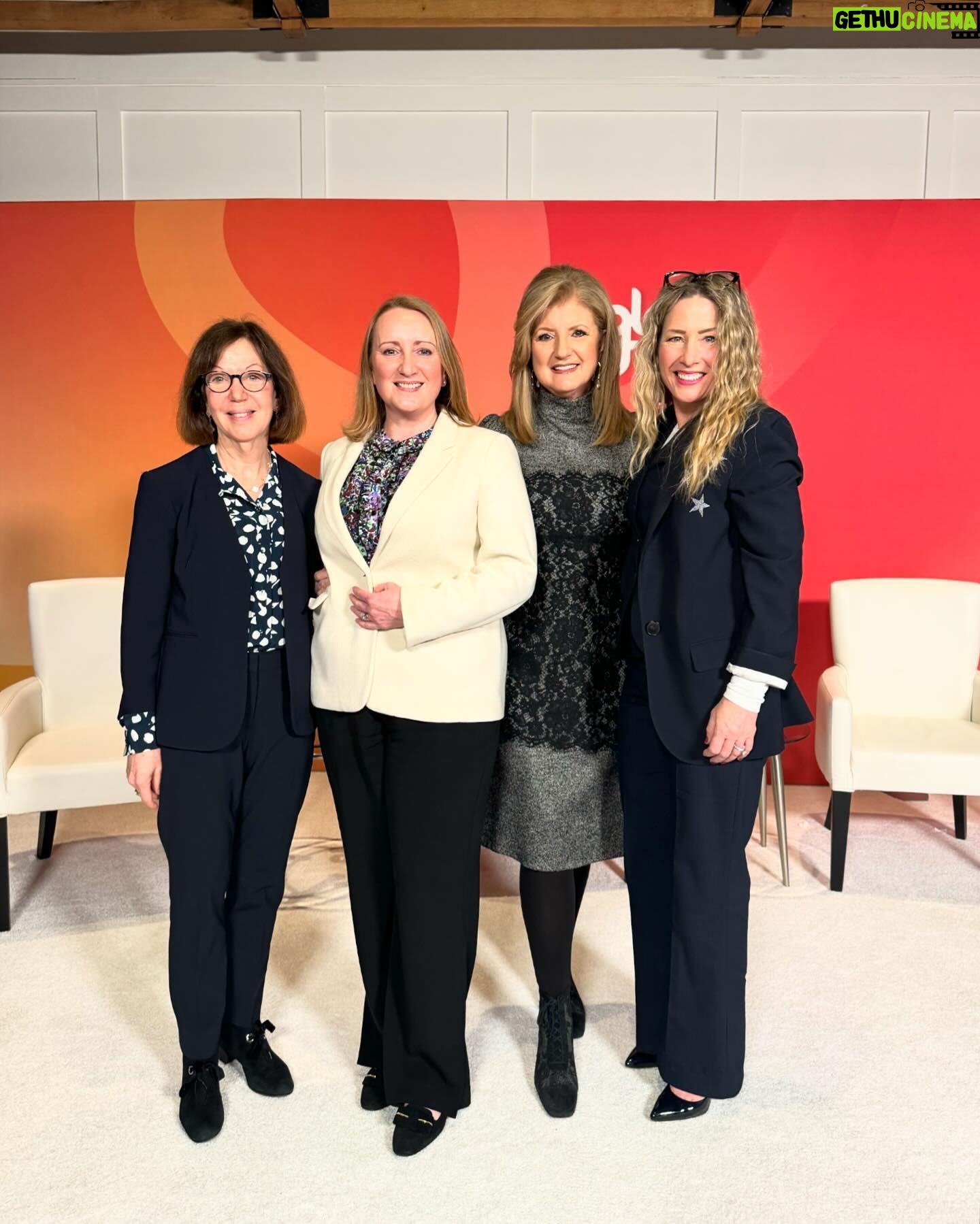 Arianna Huffington Instagram - Loved my conversation at @gogloat Live about how organizations can thrive through change with Laura Powell, Global Head of HR, Wealth and Personal Banking at @HSBC, Michele Chase, Chief People Officer at @Omnicom Public Relations Group, and Vicki Rawlinson, US CHRO at @Novartis. We also talked about the growing importance of upskilling and reskilling, and how essential resilience is in that process. And Michele talked about the idea of re-recruiting — giving employees the opportunity to both grow in their careers and grow as people. One of the highlights for me was the opportunity to play the personal Resets we created for Laura, Michele and Vicki. Reset is one of the most popular tools on our platform. It’s based on neuroscience that we’re able to course-correct from stress in as little as 60 seconds by focusing on conscious breathing, gratitude and joy triggers. And we can’t learn new skills, nurture our resilience, or navigate change when we’re stressed and depleted. Thrive’s library includes hundreds of 60-second Resets — on themes like breathing, mindfulness, gratitude and stretching — but you can also create your own personal Resets by bringing together the things that give you joy in your life. I particularly loved seeing Laura’s chicken peck around joyfully in her Reset, along with the cherished images of everyone’s families and 60 seconds of songs they love. The reaction in the room after each Reset played was incredible. And I loved how honest Laura was about how creating her Reset pushed her out of her comfort zone. “It made me so emotional,” she said. “It’s just amazing seeing it... I would really, really recommend them.” And we had fun in the green room sharing my favorite sweaters with @Thrive Global’s motto, “Onward, Upward, Inward.” #GloatLive