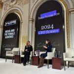 Arianna Huffington Instagram - Loved my conversation with Wall Street Journal editor-in-chief @emma_tucker2 at the @femalefoundersfund CEO Summit at the New York Stock Exchange.  Emma’s advice for female founders and leaders? “Trust your boots,” which she explained is a “stand-in for your instinct or your plan”: “Put your boots on. Lean into them, and they’ll get you to the next hurdle.”  Emma is the first female editor-in-chief of the @WSJ, and she stressed the importance of taking risks and being fearless, which doesn’t mean not having fears but simply not letting our fears stop us! Some other highlights from the day… Giving out gifts of a few of my books and our signature @Thrive “Onward, Upward, Inward” sweater in the greenroom.   Ending my time at @NYSE doing an interview with @carohydetv for @Bloomberg TV (which airs tomorrow!).   And loved running into @nelliediamond on the way out! #FFFCEOSummit