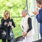Arianna Huffington Instagram - I so loved my time in Bentonville and especially my conversation with Alice Walton to close the Crystal Bridges Wellness Festival, brilliantly moderated by Rod Bigelow. The topic was something we’re all passionate about: art, medicine, health and well-being. Alice’s vision for how we need to broaden our idea of healthcare is exemplified on the museum’s grounds where she is building the Heartland Whole Health Institute and the Alice L. Walton School of Medicine. Together, these institutions will have a transformative impact, and I can’t wait to return.