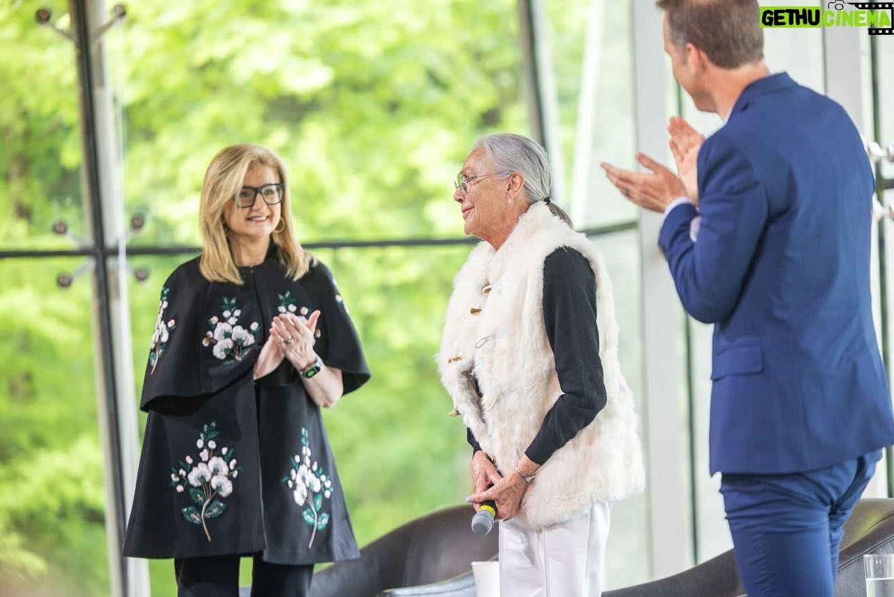Arianna Huffington Instagram - I so loved my time in Bentonville and especially my conversation with Alice Walton to close the Crystal Bridges Wellness Festival, brilliantly moderated by Rod Bigelow. The topic was something we’re all passionate about: art, medicine, health and well-being. Alice’s vision for how we need to broaden our idea of healthcare is exemplified on the museum’s grounds where she is building the Heartland Whole Health Institute and the Alice L. Walton School of Medicine. Together, these institutions will have a transformative impact, and I can’t wait to return.