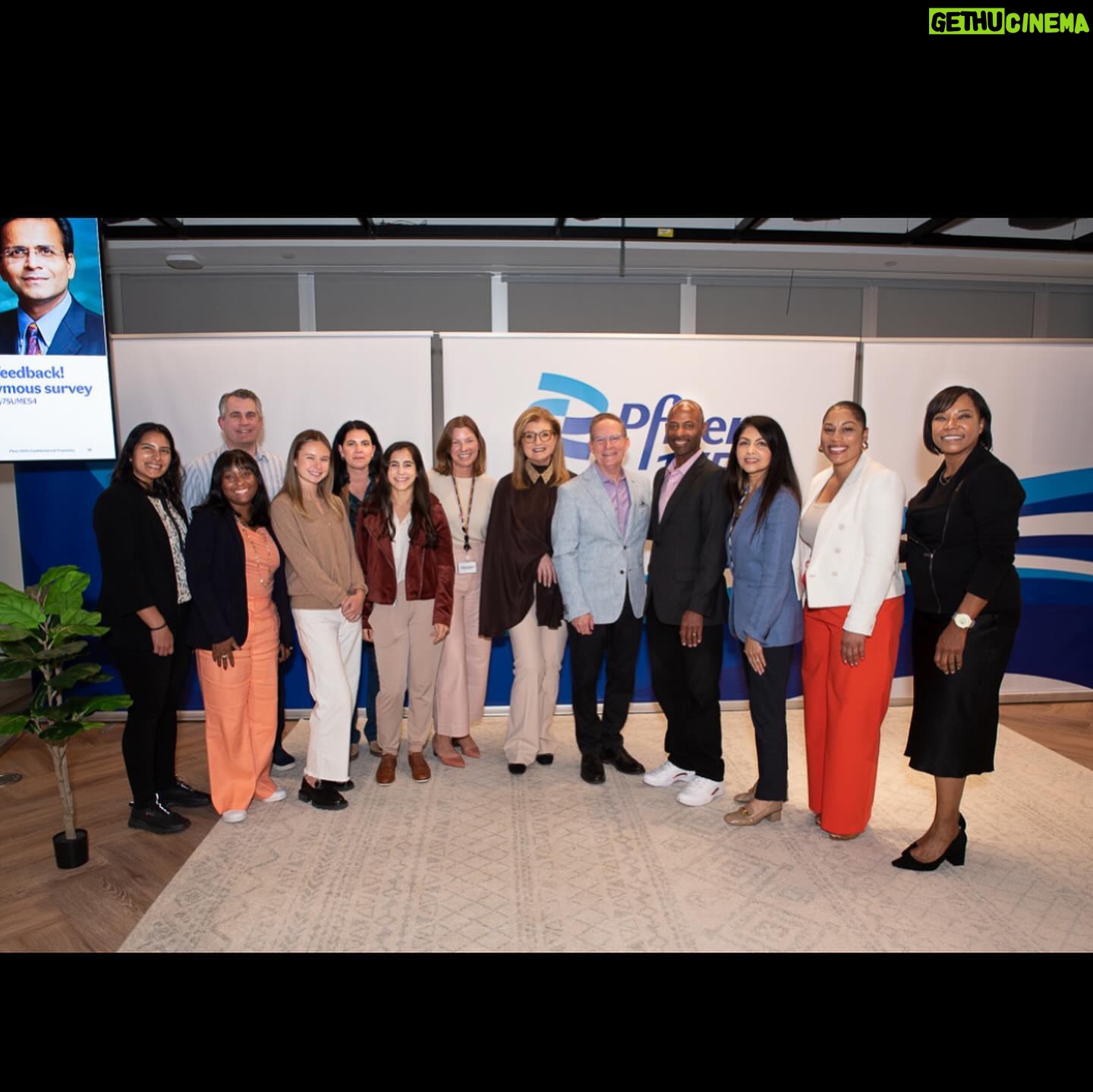 Arianna Huffington Instagram - It was great to speak at Pfizer HQ in Hudson Yards to mark Mental Health Awareness Month, with @pfizerinc Chief People Officer @PayalSahni, Chief Global Supply Officer Mike McDermott and Dr. Amit Sood, of Thrive’s Scientific Advisory Board and creator of the Resilient Option program and executive director of the Global Center for Resiliency and Well-being. Our conversation centered on the importance of belonging and inclusion, which is critical to our well-being and one of the reasons why connection is one of @Thrive Global’s core five behaviors — along with sleep, food, movement, and stress management. All of these are interconnected, and we need to prioritize them if we’re going to avoid burnout and drive a culture of belonging and inclusion. Many thanks to Vanessa McGowan and @yolandemmorris for bringing us all together and to Global Chief DEI Officer @ramcessj and Director of Occupational Health and Wellness Nicole Shaffer for the warm welcome. #PfizerProud