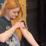 Ariel Winter Instagram - FYI Chloe is doing great so don’t worry! I know this caption is so long, but please read until the end if you have the time *second half continued in comments*❤️ Thank you for this beautiful, impromptu piece @sirinate.s You captured her perfectly. Pic 4 was the reference photo 🥹 This tattoo will forever be my favorite. Words will never be able to fully express how much, and what, this tattoo means to me but I will try❤️ August 27th, 2016 (pictures 5-10) was one of the best days of my life because I rescued my soul dog Chloe. Prior to contacting a GS rescue, I didn’t know much about the rescue world. I had only ever had one dog (I got Casper in 2014 when I was 16), and he was not a rescue. When I decided to get a second dog, I was introduced to rescue and immediately knew I wanted to learn more and get involved. After doing some research, I chose to rescue. Once I moved out into my own place, I contacted a GS rescue in downtown LA and connected with the most wonderful woman, Maria Wagner @wag_tales (she runs @smileytailsrescue now), who let me know they had just brought in a stray female that she thought I may be interested in. I told her I wanted to come and meet her right away. When I got there, it didn’t take long to know I was taking her home. When I looked into her eyes, I knew it was meant to be. I knew she was my best friend, and one of the deepest connections I’d ever have. She is my whole heart. I don’t know where I would be without Chloe, and even the smallest thought of one day doing life without her breaks me to my core. The day I rescued her she began to heal my broken inner child without me even realizing it. Chloe ignited my passion for rescue and showed me my purpose🤍