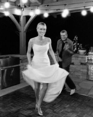 Arielle Vandenberg Instagram - HAPPY BIRTHDAY FATHER!!! Yes, that is correct…My mom and dad share the same birthday! 🥳 
My father daughter dance might’ve been the most epic father daughter dance of all time. Sorry but not sorry that I surprised you with this dance at my wedding. Because now I have one of my favorite memories with you ever! 🥹 ❤️ 🥊