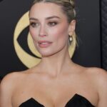 Arielle Vandenberg Instagram - Wham bam thank you GLAM! ✨ 💄- @kdeenihan 💇‍♀️ - @brittanykleslie 👗- @toni_maticevski 👠 - @malonesouliers 👛- vintage @ysl 💍- @jacquelinedadanian 👧- @sammyer 👗 🏠 - @albrightfashionlibraryla #grammys2024 #grammyfashion #fashionstyle #grammys
