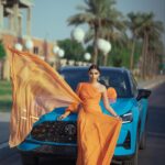 Asawer Ezzat Instagram - 🧡🧡🧡 dress @reesh_boutique2 makeup @riyam_beeauty camera @66nnv 📷📸