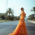 Asawer Ezzat Instagram - 🧡🧡🧡 dress @reesh_boutique2 makeup @riyam_beeauty camera @66nnv 📷📸