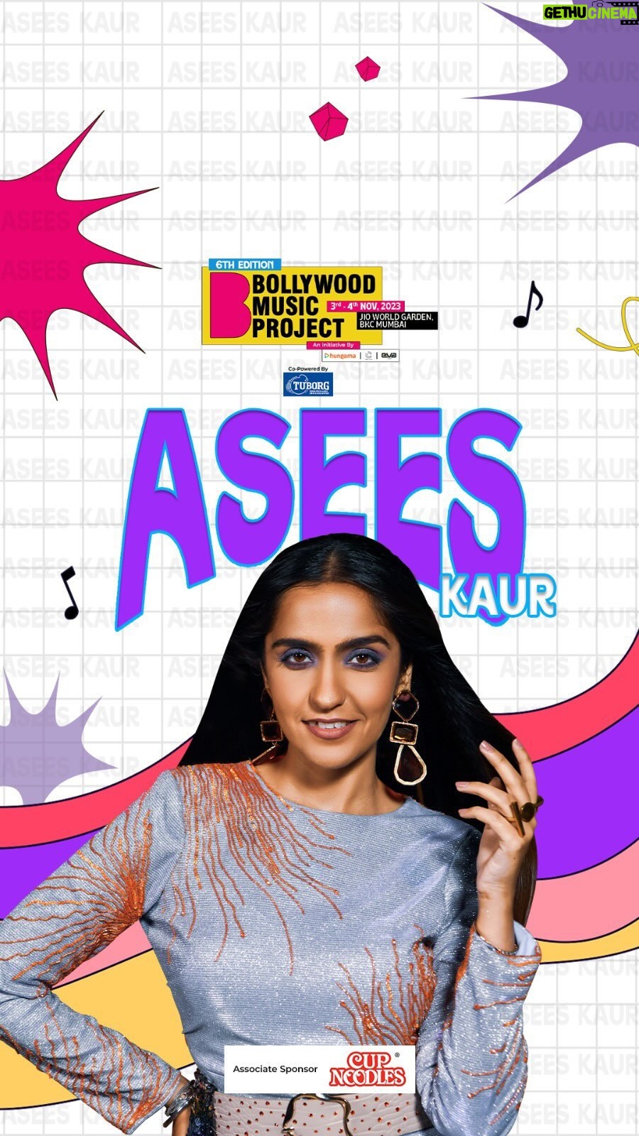 Asees Kaur Instagram - Ve Maahi, get your Makhnas and let’s get this party started with @aseeskaurmusic 🥰🥰 Book your tickets for #BMP2023 now! @evalive.in @hungamamusic @createandcollab.in @insider.in @tuborgzerosoda @gourmettalesco @cupnoodles.india #bollywoodmusicproject #bmp2023 #bollywood #music #indie #musicfestival #festivalvibe #bollywoodsongs #bollywoodstyle #aseeskaur