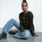 Ashleigh Murray Instagram - Grateful to be alive, for inspirations, and those who let me be vulnerable, fallible, and creative. Thank you, @bymarshalarose 🤍🤍 Photographer: @bymarshalarose Wardrobe: @hm @madewell Hair & Makeup: me