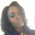 Ashleigh Murray Instagram - “Blue eyeshadow is back!” My shadow was blue in 2014 and my sister told me to wash my face.