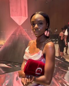 Ashleigh Murray Instagram - Bold, delicate, beautiful What a show @bachmai 🩷❤️ makeup @killahcamz hair @cynthiaglam