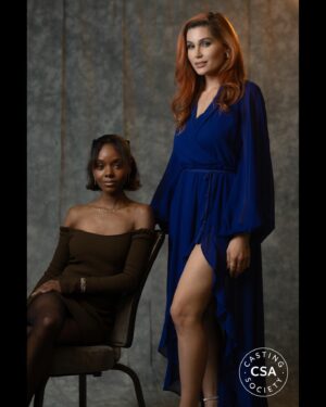 Ashleigh Murray Instagram - Right before I sat down, I combed my hair with a fork like Ariel intended in a pinch. Me, a sweet, Parisian tootsie roll and the regal @tracelysette. @csacasting