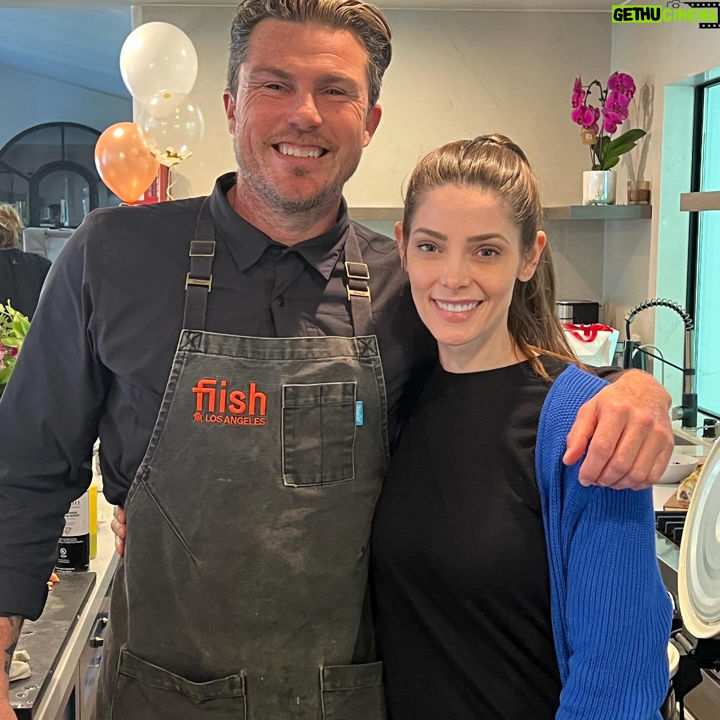 Ashley Greene Instagram - A perfect birthday surprise. Id just wrapped a film and flew home on my birthday. My only request was sushi. @paulkhoury completely surprised me and had a few of my nearest and dearest there waiting with a personal sushi chef, beautiful flowers, balloons and cakes. It was small, simple and so specific to me.... and truly everything my heart desired. Thank you to everyone who sent their love π